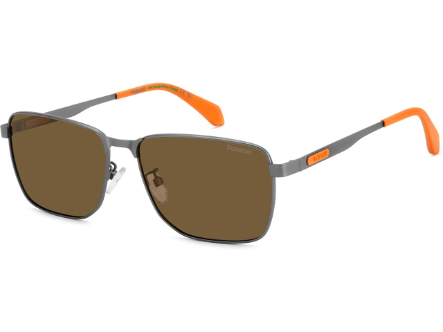 POLAROID PLD 2171/G/S/X 7ZL Matte Dark Ruthenium Orange