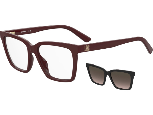MOSCHINO LOVE MOL661/C GUU Black Burgundy