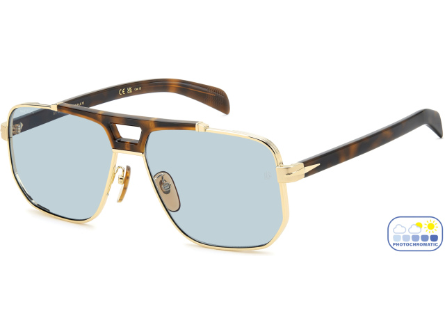 DAVID BECKHAM DB 7157/S 0NR Gold Brown Havana