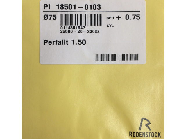Rodenstock Perfalit 1.5 без покрытий (uncoated) (СНЯТЫ С ПРОИЗВОДСТВА)