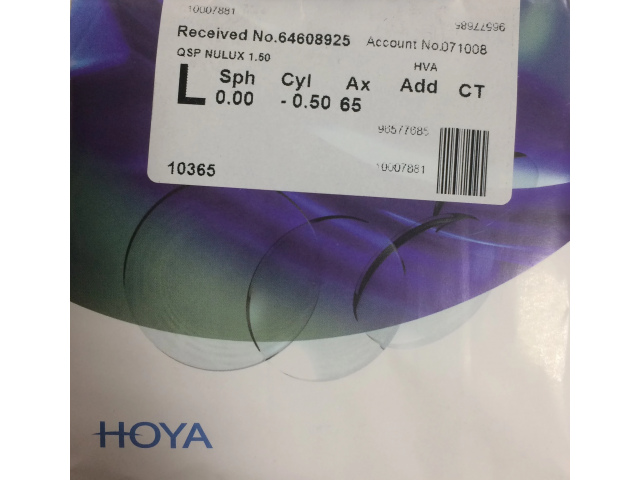 HOYA Nulux 1.50 Hi-Vision Aqua (HVA-AS)