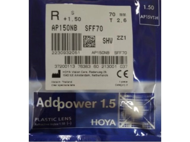 HOYA AddPower 1.50 Super Hi-Vision (SHV)
