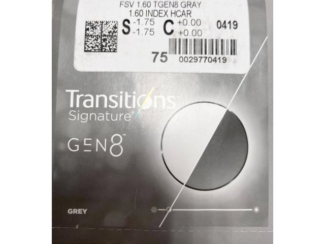 Cryol Youger Optics 1,60 Transitions GEN 8 SHMC Brown/Grey