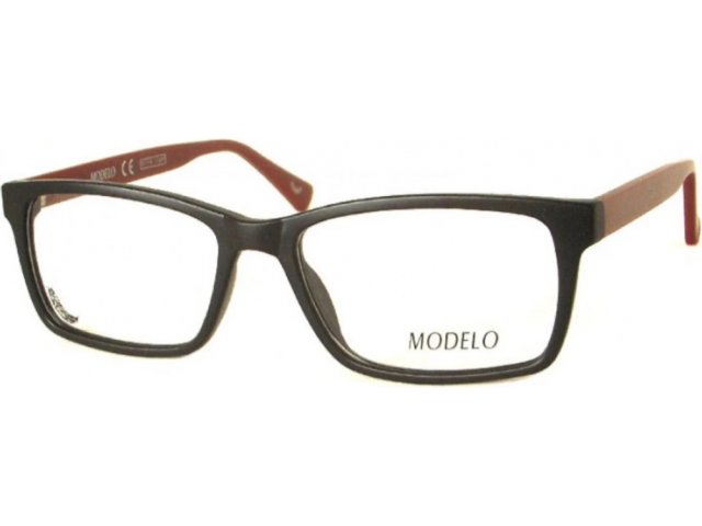 MODELO 5052,  BLACK/RED, CLEAR