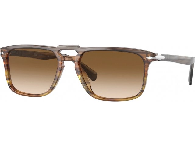 Persol PO3273S 113751 Strip Grey Gradient Stri Brown