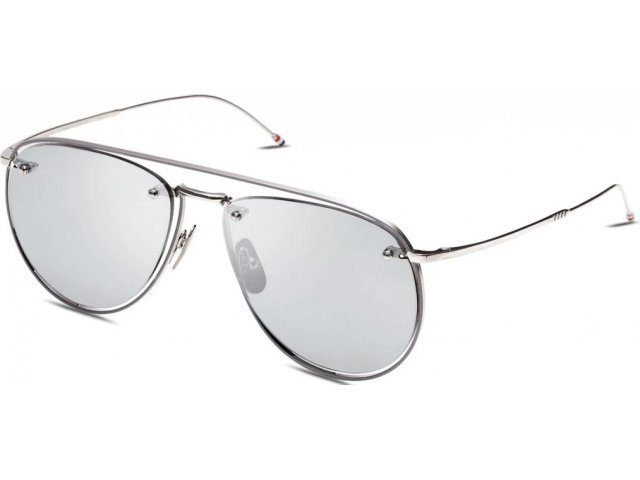 THOM BROWNE TBS113-59-01,  SILVER - GREY ENAMEL - GREY, MEDIUM GREY - SILVER FLASH