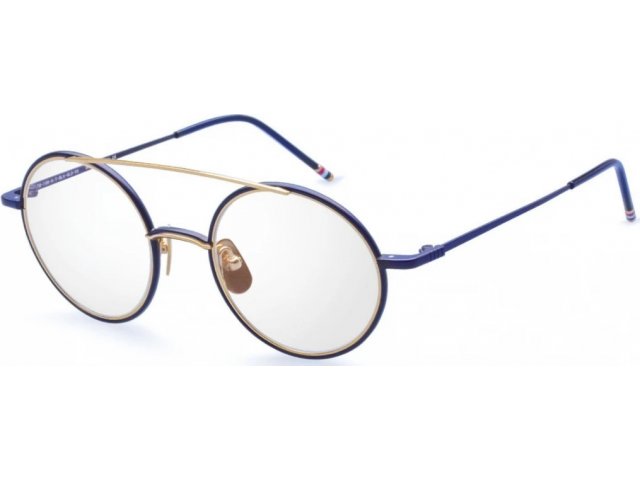 THOM BROWNE TBX-108, цвет NAVY/YELLOW GOLD, CLEAR