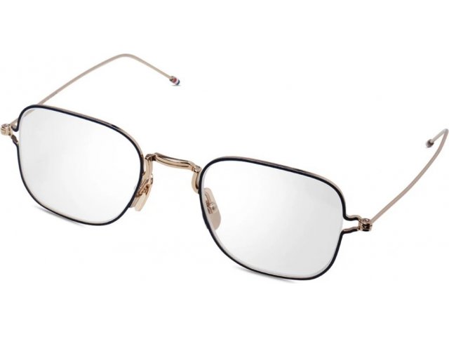 THOM BROWNE TBX-116,  WHITE GOLD - NAVY, CLEAR