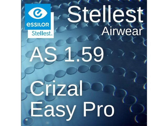 Очковая линза Stellest Essilor 1.59 AS Crizal Easy Pro