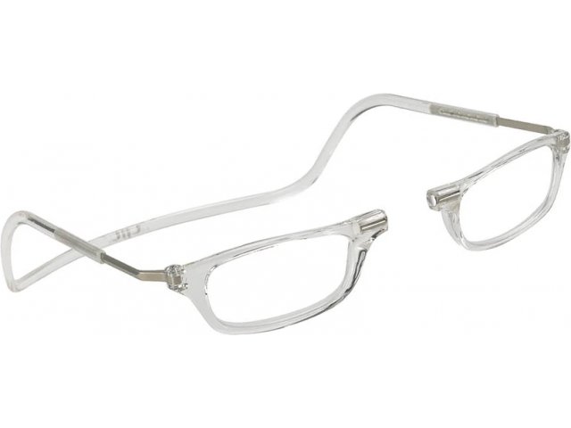 Очки CliC Vision Classic Прозрачный, серебро, +2, гриламид, металл, XL