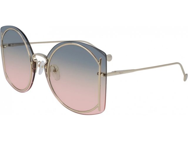 Salvatore FERRAGAMO SF196S 706,  SHINY GOLD/BLUE GREEN SALMON L, GREY