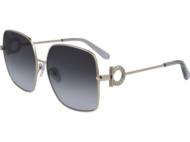 Salvatore FERRAGAMO SF243SR 738,  LIGHT GOLD/GREY GRADIENT, GREY
