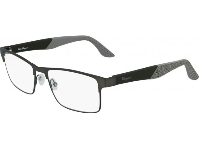 Salvatore FERRAGAMO SF2216 070,  MATTE DARK RUTHENIUM, CLEAR