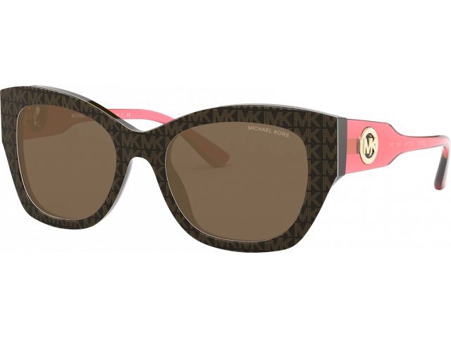 Michael kors Palermo MK2119 335573 Dark Brown Mk Jacqaurd Logo