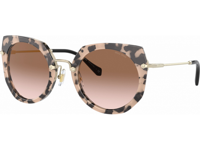 MIU MIU Core Collection MU 02XS 07D0A6 Havana /top Pink Transparent