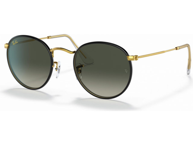 Ray-Ban Round Full Color RB3447JM 919671 Black On Legend Gold