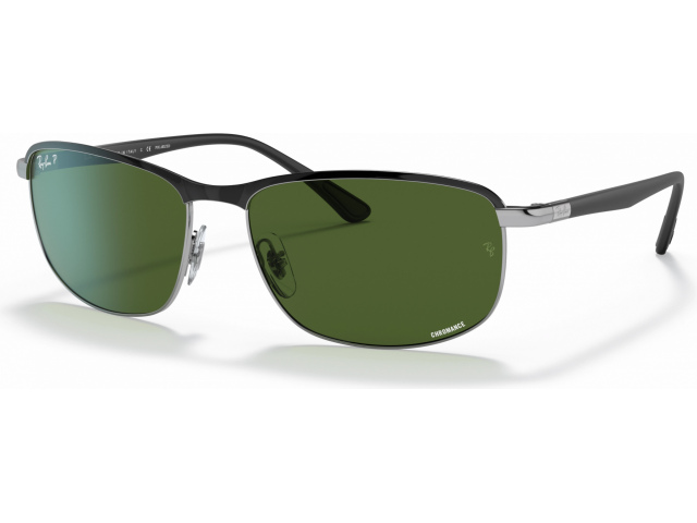 Ray-Ban RB3671CH 9144P1 Black On Silver