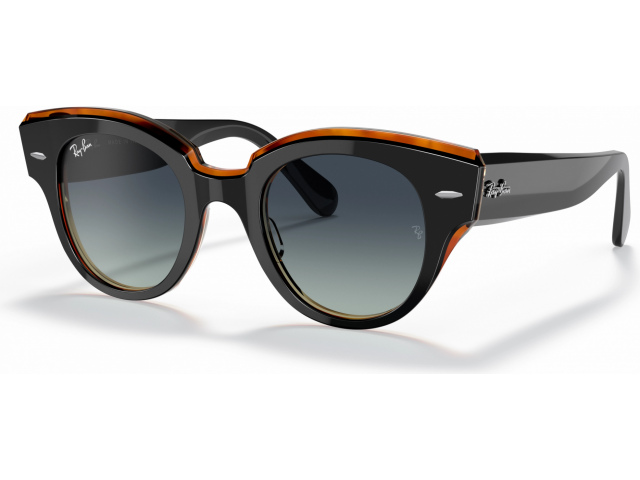 Ray-Ban Roundabout RB2192 132241 Black On Transparent Brown