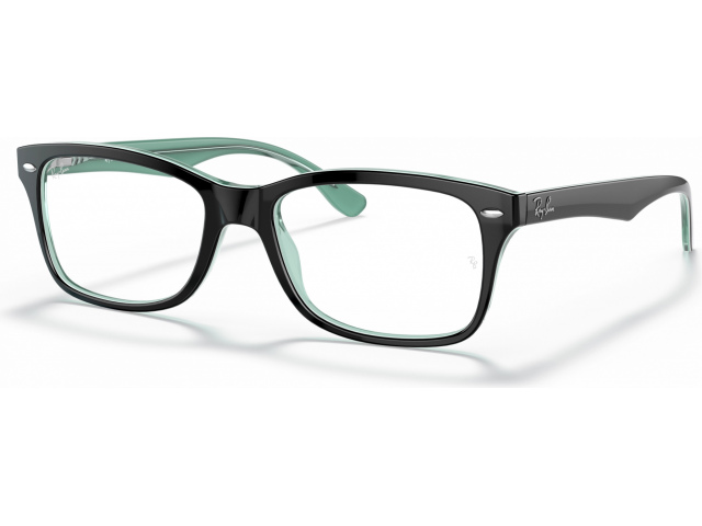 Ray-Ban RX5228 8121 Black On Trasparent Green