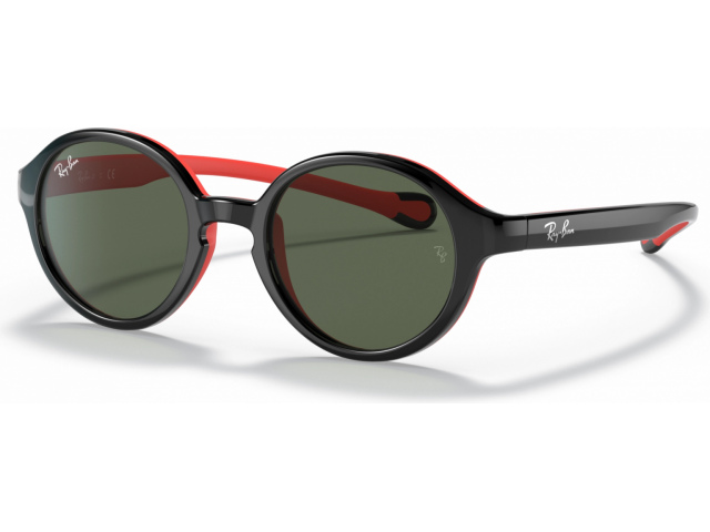 Ray-Ban RJ9075S 710071 Black On Rubber Red