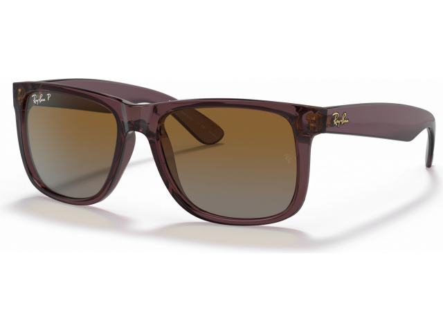 Ray-Ban Justin RB4165 6597T5 Transparent Dark Brown