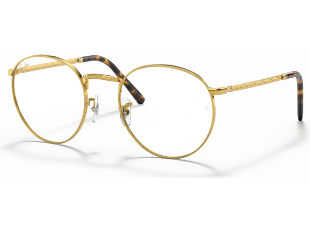 Ray-Ban Round RX3637V 3086 Legend Gold