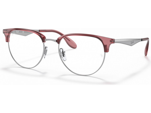 Ray-Ban RX6396 3131 Transparent Red On Silver