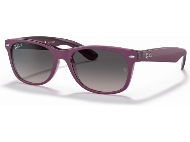 Солнцезащитные очки Ray-Ban Wayfarer RB2132 6606M3 Matte Violet On Transparent Vi