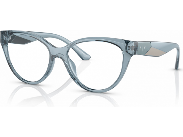 Armani Exchange AX3096U 8240 Shiny Transparent Azure