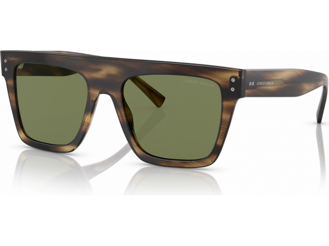Giorgio Armani AR8177 54092A Striped Brown