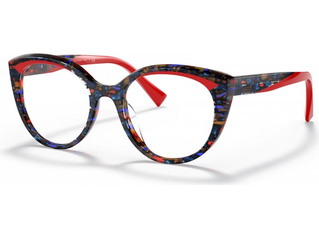 Alain Mikli Elinetta A03129 004 Red Havana Blue / Red