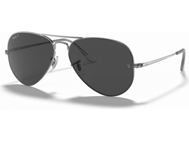 Солнцезащитные очки Ray-Ban Aviator Metal Ii RB3689 004/48 Shiny Gunmetal