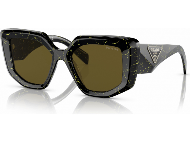 Prada PR 14ZS 19D01T Black/yellow Marble