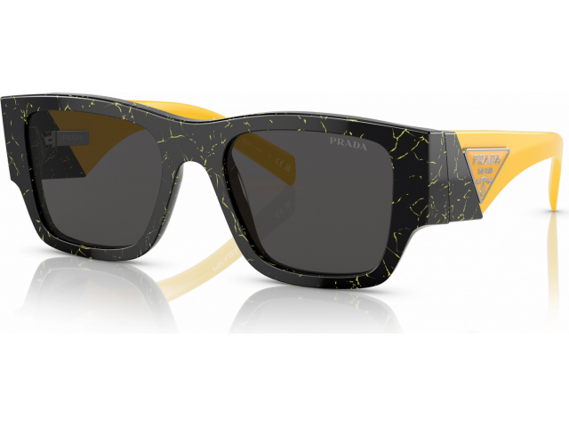 Prada PR 10ZS 19D5S0 Black/yellow Marble