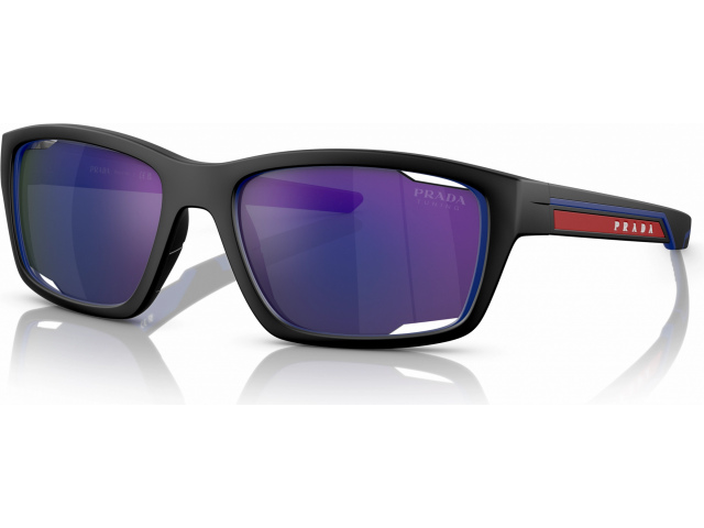 Prada Linea Rossa PS 04YS 16G05U Matte Black/blue