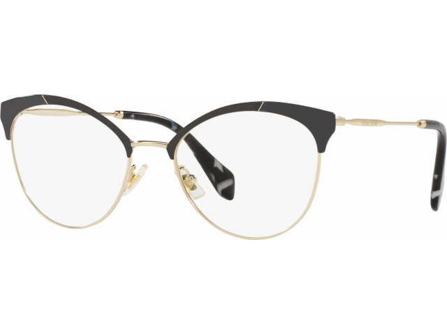  Miu miu Core Collection MU 50PV 1AB1O1 Pale Gold/mt Black/black