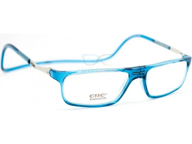 Очки CliC Executive Джинсовый светлый, серебро, 22, +1.5, гриламид, металл