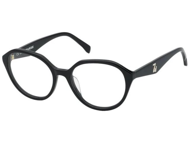 ZADIG VOLTAIRE ZV349S,  SHINY BLACK, CLEAR