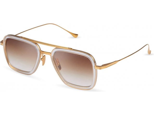 DITA FLIGHT.006,  CLEAR CRYSTAL - YELLOW GOLD, BROWN TO CLEAR GRADIENT