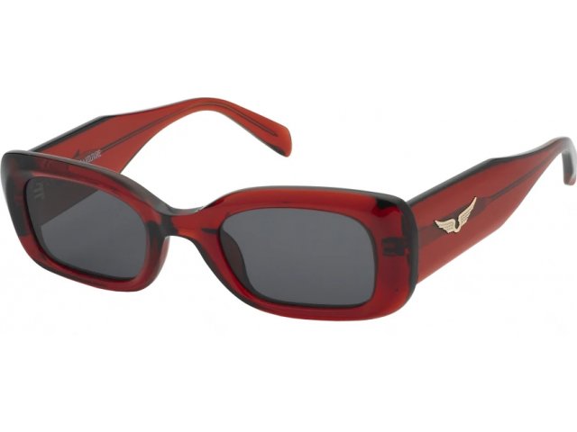 ZADIG VOLTAIRE SZV372 0AGN,  TRANSP.RED, SMOKE