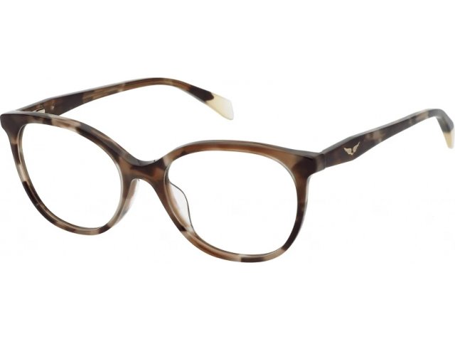 ZADIG VOLTAIRE VZV380 0710,  SHINY BROWN HAVANA, CLEAR