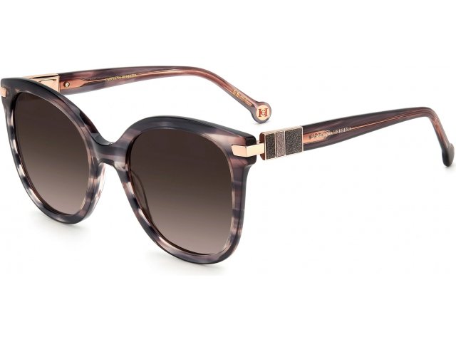 CAROLINA HERRERA HER 0134/S 1ZX,  PINK HORN, BROWN SF