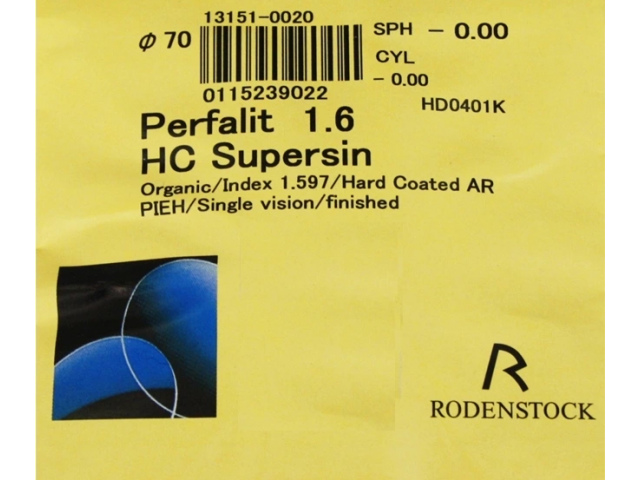 Rodenstock Perfalit 1.60 HC Supersin (СНЯТЫ С ПРОИЗВОДСТВА)