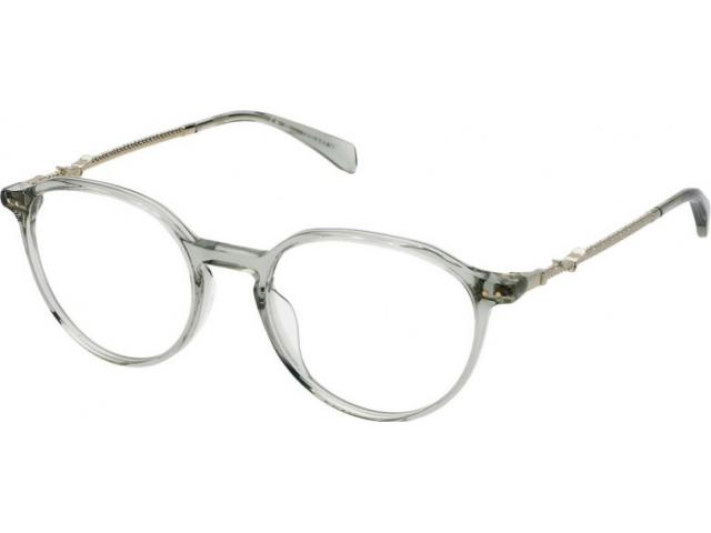 ZADIG VOLTAIRE VZV387 9RM,  SHINY GREY/GREEN, CLEAR