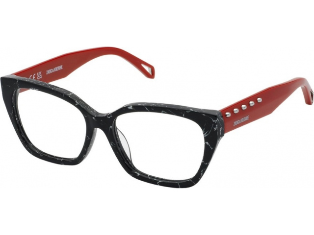 ZADIG VOLTAIRE VZV399 869,  MARBLED BLACK, CLEAR