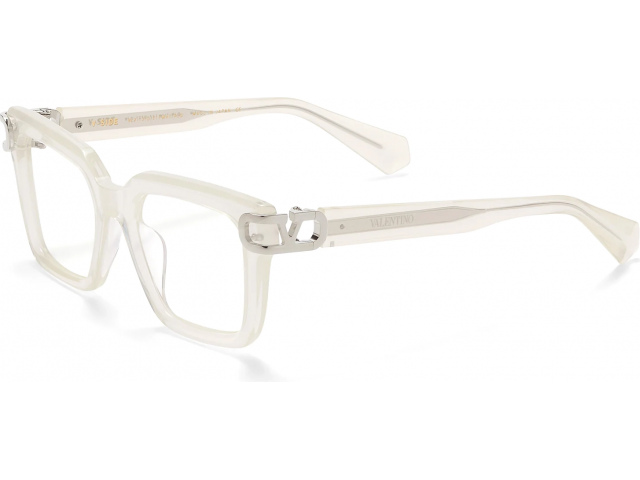 VALENTINO V-SIDE WHT - WHT,  CLOUDY IVORY - IVORY, CLEAR