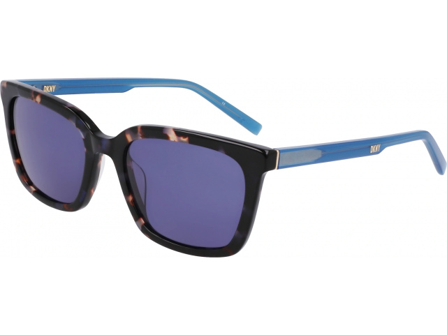 DKNY DK546S 237,  IRIDESCENT DARK TORTOISE, BLUE