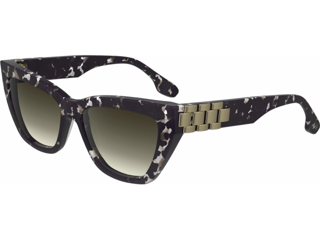 VICTORIA BECKHAM VB668S 010,  BLACK HAVANA, GREY