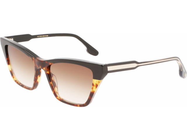 VICTORIA BECKHAM VB638S 5,  BLACK-TORTOISE, LIGHT BROWN GRADIENT