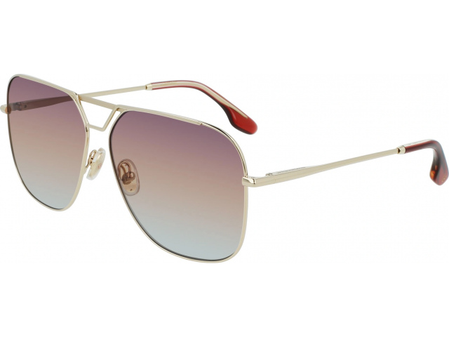 VICTORIA BECKHAM VB217S 728,  GOLD/PURPLE PEACH, PURPLE/PEACH/CRYSTAL